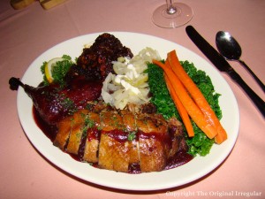 Roast Duck with Rhubarb Glaze